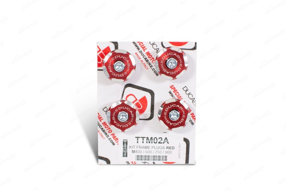 【国内在庫】DUCABIKE ドゥカバイク フレームプラグ 赤 レッド DUCATI ドゥカティ MONSTER モンスター 400 / 600 / 750 / 900 99年まで拍卖