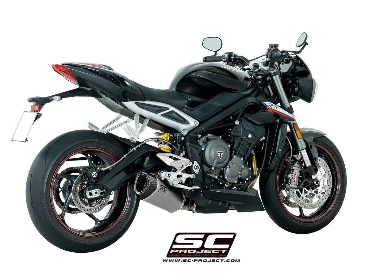 【国内在庫】SC-PROJECT SCプロジェクト SC1-Rサイレンサー Euro4対応 STREET TRIPLE ストリートトリプル 765 S/R/RS '17-19 マフラー拍卖