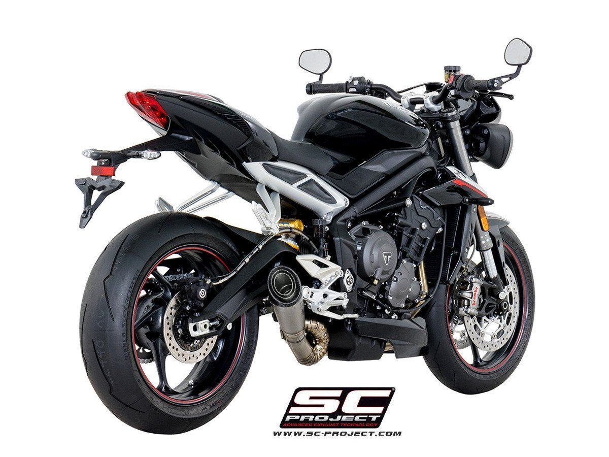 【国内在庫】SC-PROJECT SCプロジェクト S1サイレンサー (マフラー) TRIUMPH STREET TRIPLE ストリートトリプル 765 S / R / RS '17-19拍卖