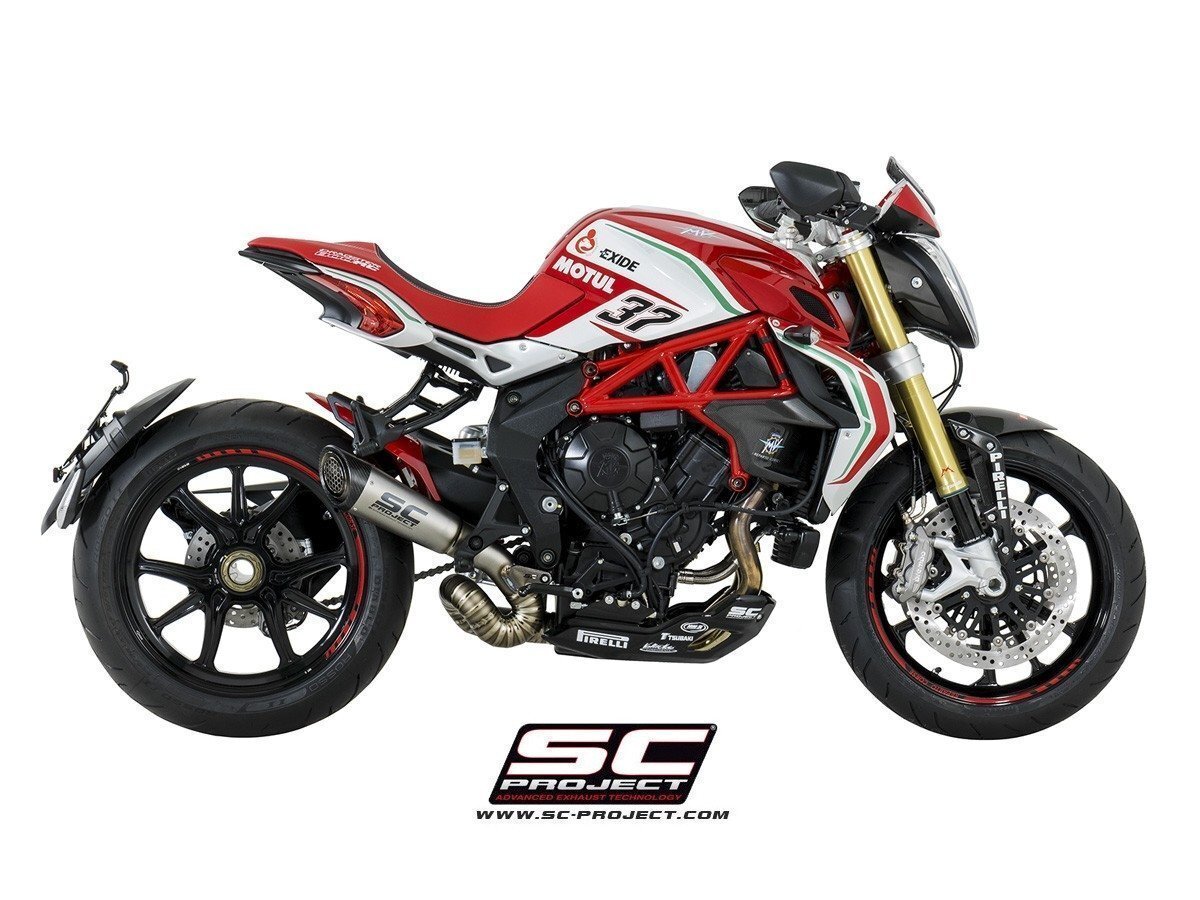 【国内在庫】SC-PROJECT SCプロジェクト S1スリップオンサイレンサー & S字 フルチタンリンクパイプ MV AGUSTA DRAGSTER ドラッグスター拍卖