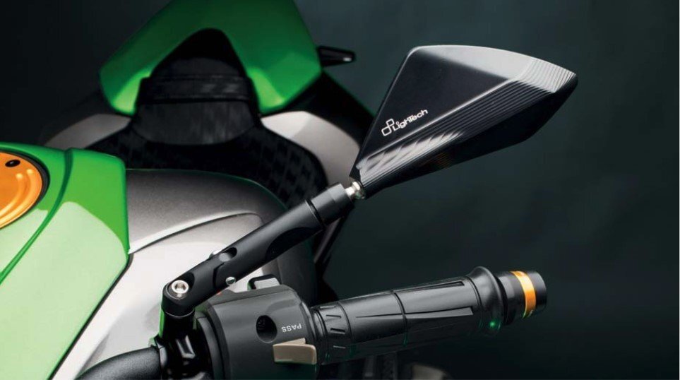 【国内在庫】LIGHTECH ライテック アルミニウム ミラー 左右セット - ネイキッドバイク専用 汎用 ネジピッチ M10×1.25拍卖