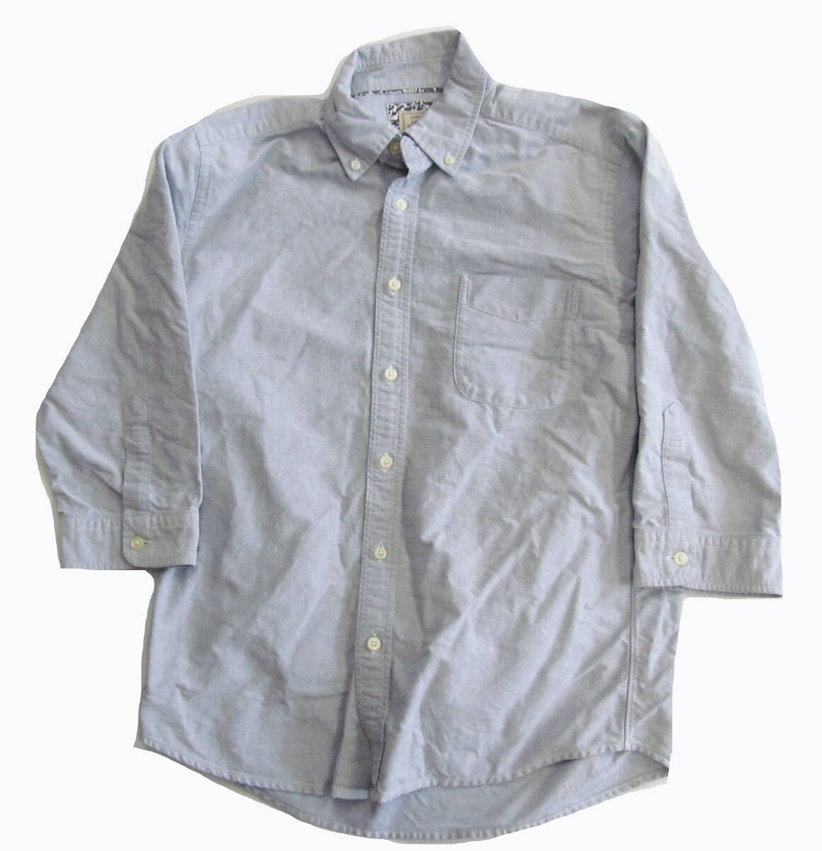 ユナイテッドアローズ 7分袖 半端袖 オックスフォードシャツ M E02拍卖