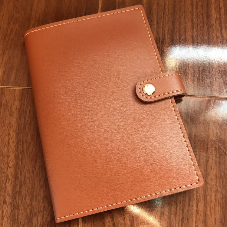 薄茶 ライトブラウン 通帳&カードホルダー拍卖