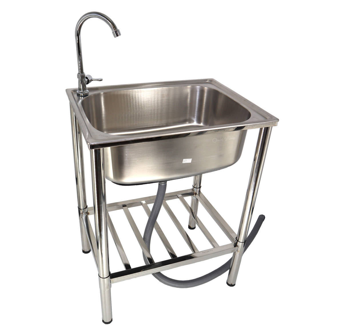 ステンレス流し台 OW-S600 深型シンク W600×D450 レバー式水栓 ガーデンシンク ◇本州四国九州送料無料◇拍卖