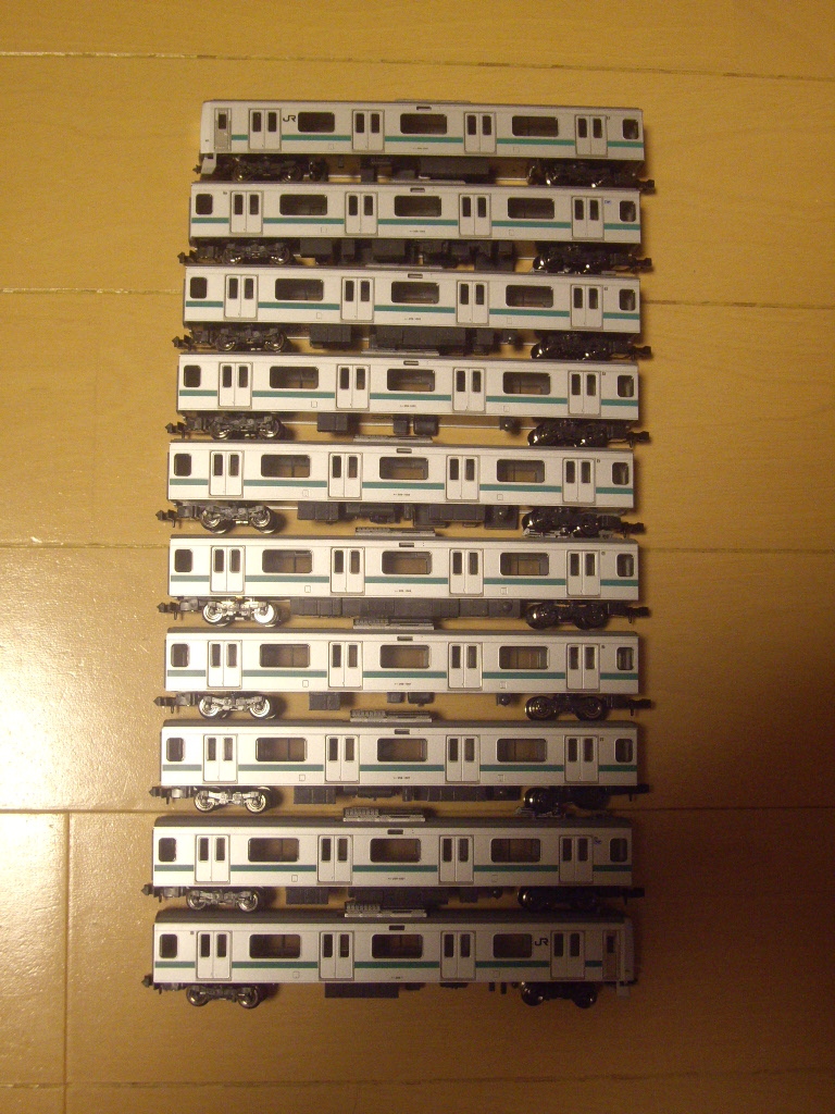 tomix 209系 常磐線色 10両セット 品番98277・78 動力車動作・ライト点灯確認済み拍卖