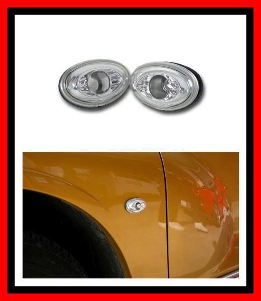 【希少/即納/クリスタル】クライスラー PTクルーザー サイドマーカー ライト ランプ 左右2個セット 2PC バルブ付 フロント ヘッド拍卖