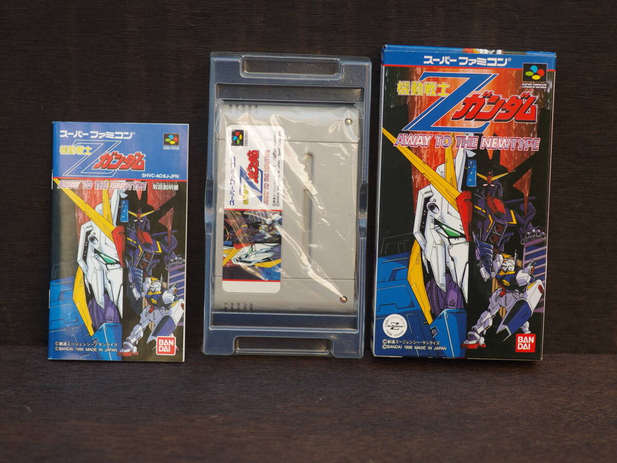 M11016 未使用保管品 起動テストOK!! SFC 機動戦士Zガンダム A WAY TO THE NEWTYPE 箱説明書付 BANDAI レターパックプラス発送 0606拍卖