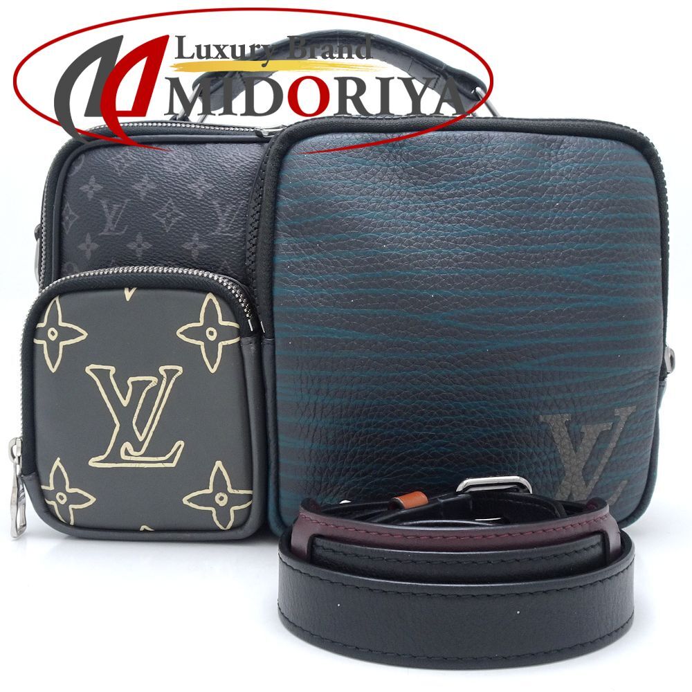 LOUIS VUITTON ルイヴィトン メッセンジャーマルチポケット M45457 ショルダーバッグ モノグラム パッチワーク ブラック/351336【中古】拍卖
