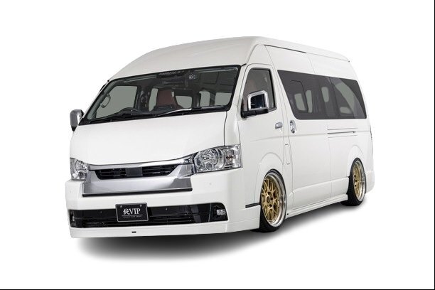 【AIMGAIN】 純VIP トヨタ 200 ハイエース ワイド スーパーロング 4・5・6・7型 フロントバンパースポイラー バンパー エイムゲイン拍卖