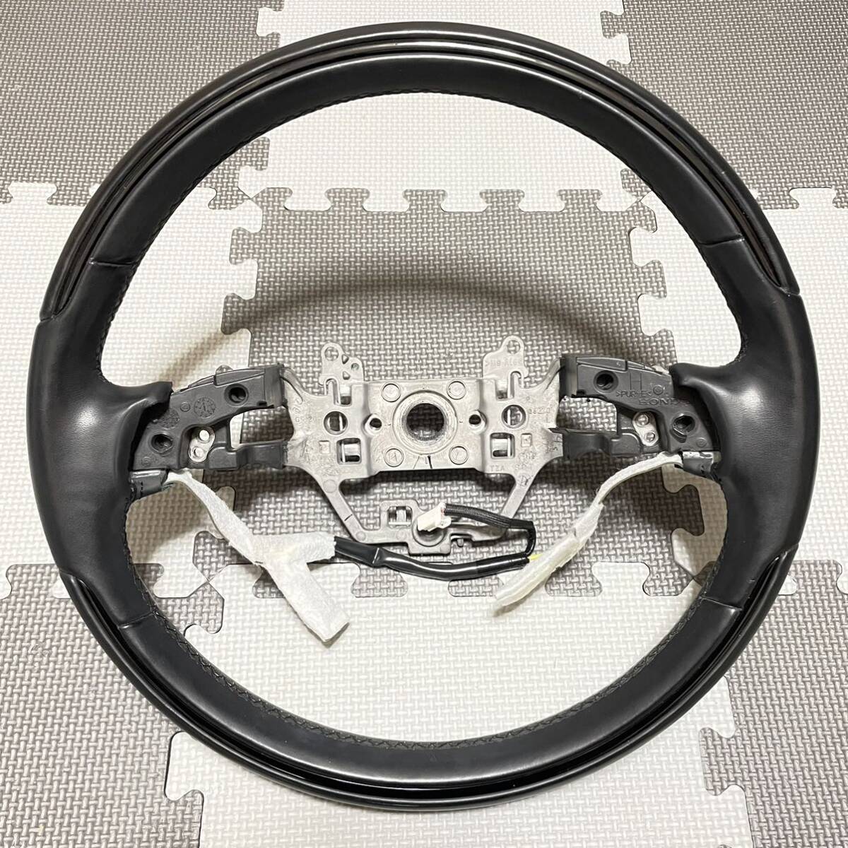 ★希少★ZAA-ZC7 Honda e ホンダ純正ウッドコンビ ステアリング ハンドル★ステアリングヒーター付★EV電気イーGenuine Parts★拍卖