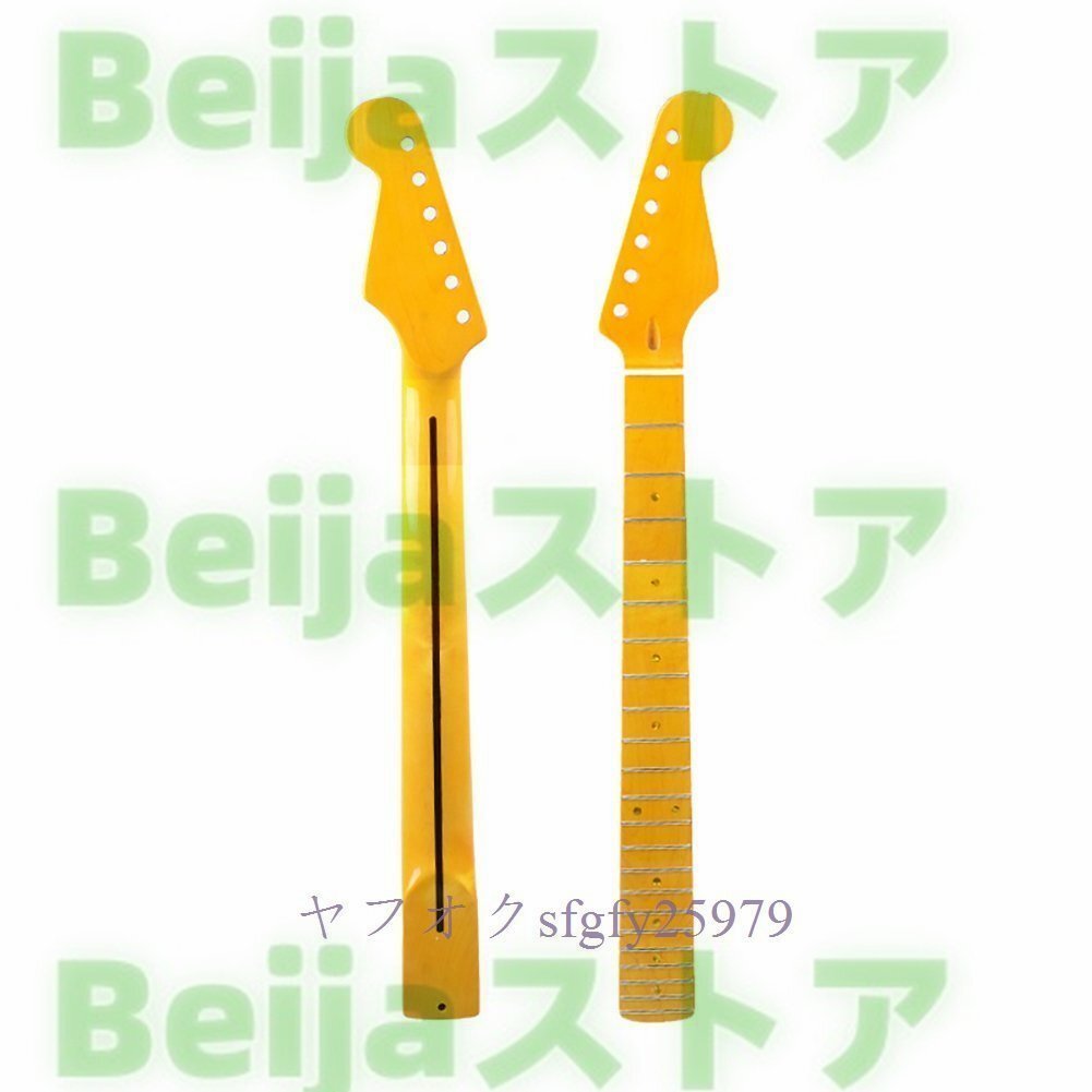 N178☆新品テレキャスター ネック メープル 指板メイプル テレキャス telecaster 交換用ギターネック STエレキギター ドット拍卖
