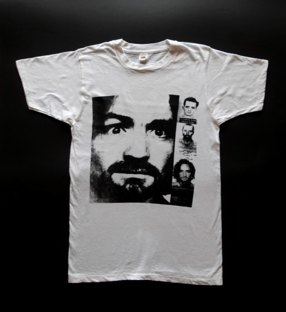 80's ヴィンテージ シリアル キラー チャールズ マンソン Tシャツ アメリカ製 USA MADE CHARLES MANSON ZOO PORT RIOT CHARLIE DON'T SURF 拍卖
