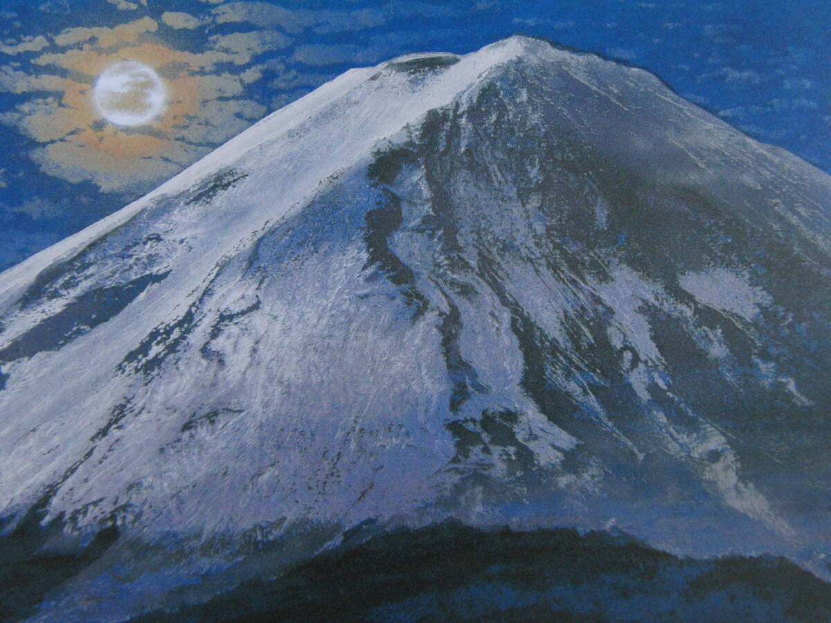 下田義寛、【有明】、希少な額装用画集より、厳選、新品額装、マット額装付、状態良好、日本人画家拍卖