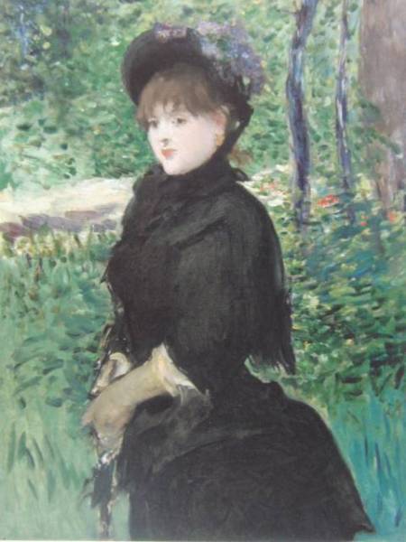 エドゥアール・マネ、「散歩」、希少な画集より、新品高級額・額装付、状態良好、送料込み、印象派拍卖