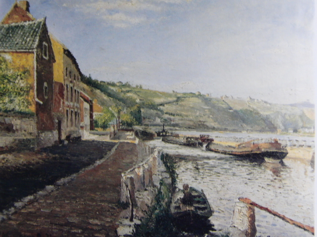 ポール・デルヴォー、ユイのグラン・マラド水門(南向きの眺め)、希少画集画、新品高級額・額装付、状態良好、送料込み拍卖