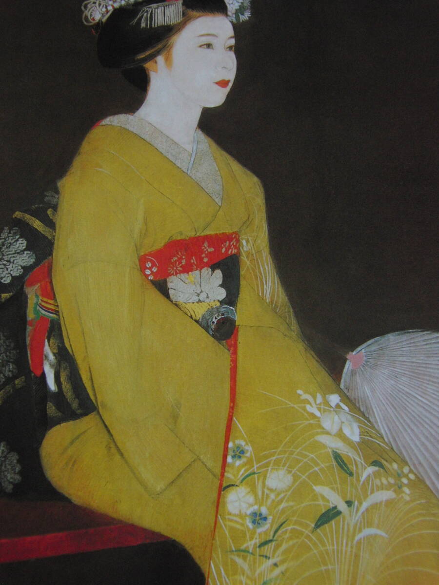梅原幸雄、【京の夏】、希少な額装用画集より、厳選、新品額装、マット額装付、状態良好、日本人画家拍卖