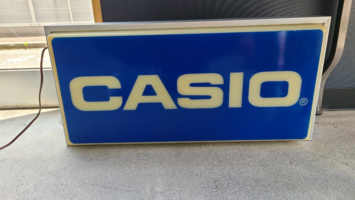 CASIO カシオ/ 看板/電光看板/不動/電飾看板/レトロ拍卖