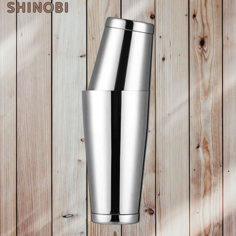 ボストンカクテルシェイカー (820ml & 550ml) ステンレスシェーカーセット 耐錆 耐腐食 シルバー拍卖