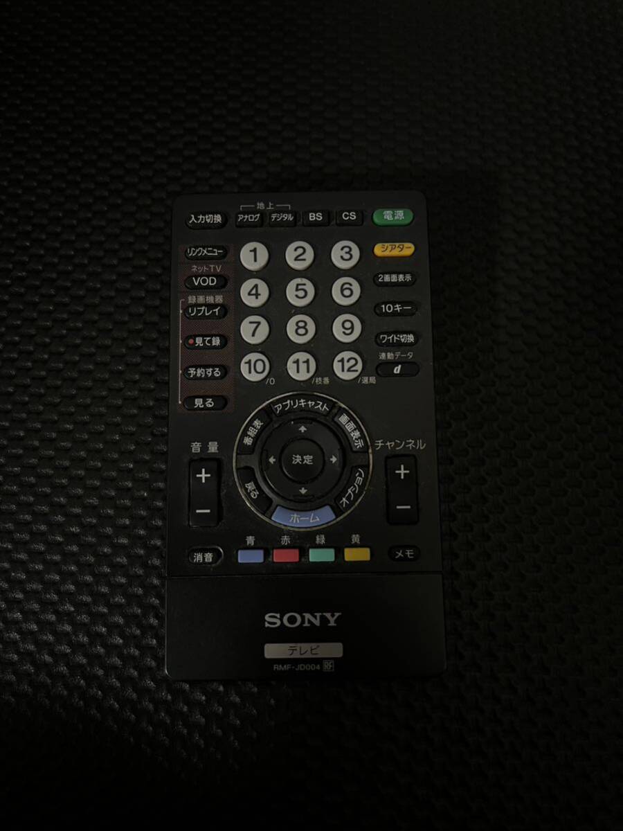 送料無料!! ソニー ブラビア テレビ TV リモコン RMF-JD004 KDL- 46F1 40F1 32F1 46V1 40V1 32J1 32JE1 テレビリモコン拍卖
