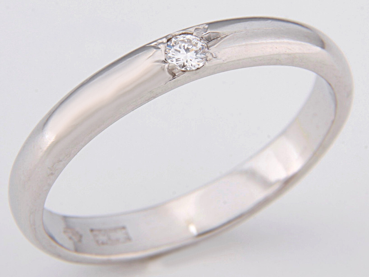 ★☆見て!和光Pmプラチナダイヤモンドリング指輪15.5号!MJ-2196拍卖