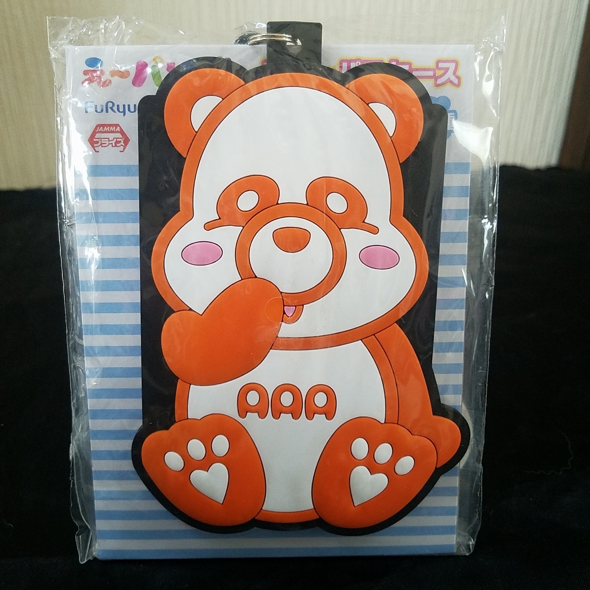 未開封☆ AAA え~パンダ ラバーストラップ/オレンジ拍卖