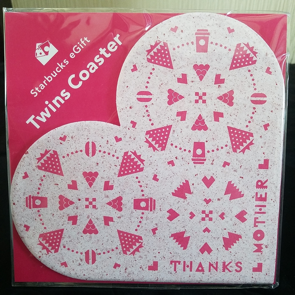 未開封☆Starbucks eGIFT/THANKS MOTHER♪Twins coaster拍卖