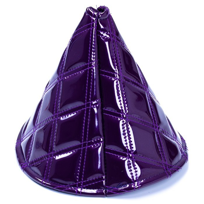 MADMAX トラック用品 真月光 シフトブーツカバー パープル/高さ20cm デコトラ エナメル ダブルキルト【送料800円】拍卖