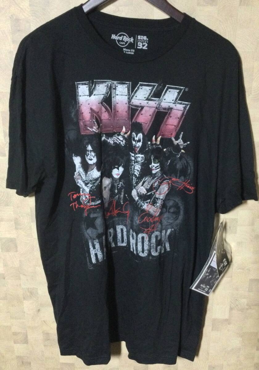 未使用 ハードロックカフェ Hard Rock CAFE キッス KISS 半袖Tシャツ ロックTシャツ バンドTシャツ XL拍卖