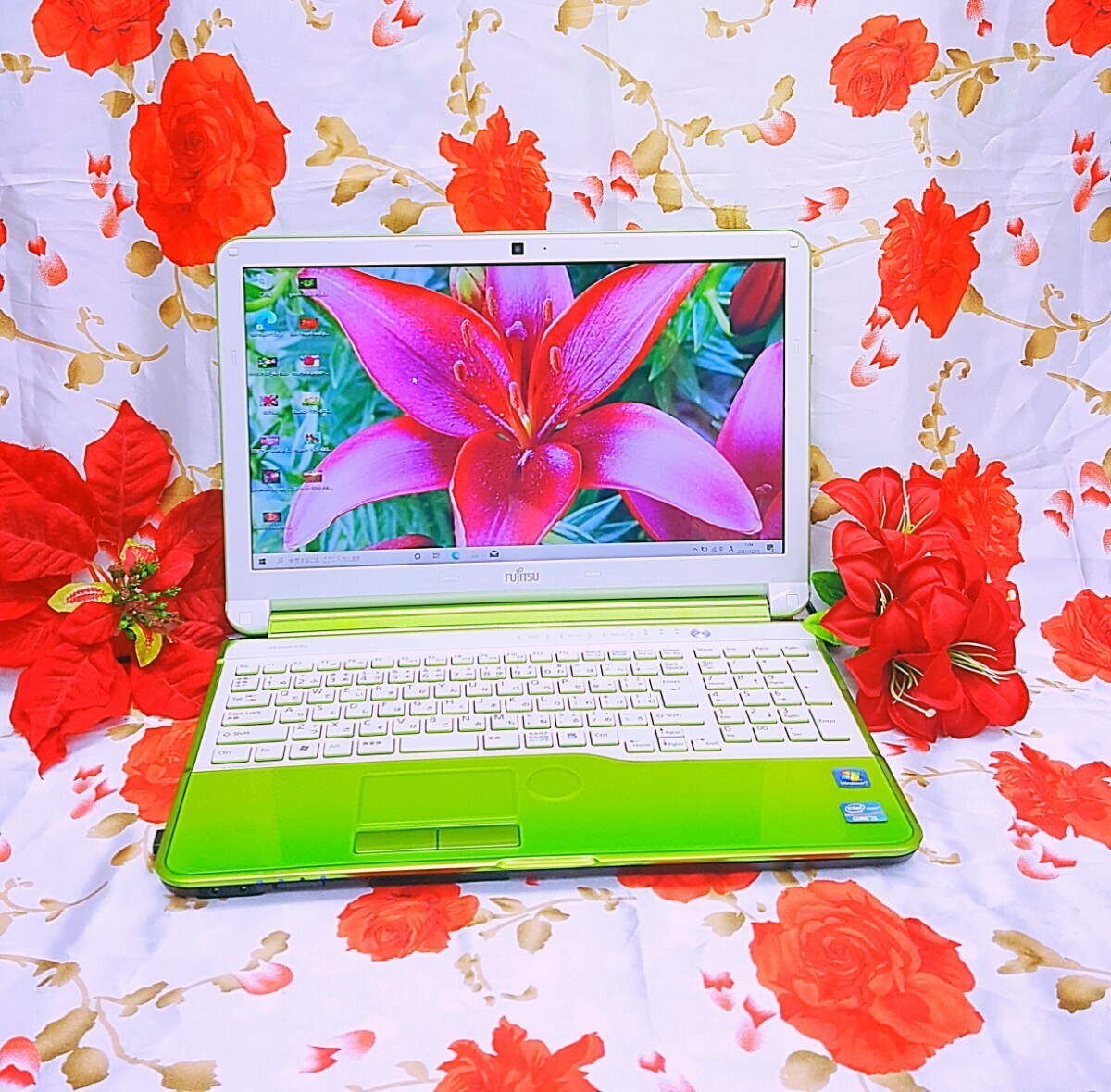 新型Win11搭載/2世代爆速Core-i7/レアグリーン富士通/DVD焼き/新品マウス/新品SSD512GB/ソフト多数/ZOOM/オフィス/便利なソフト多数/LINE拍卖