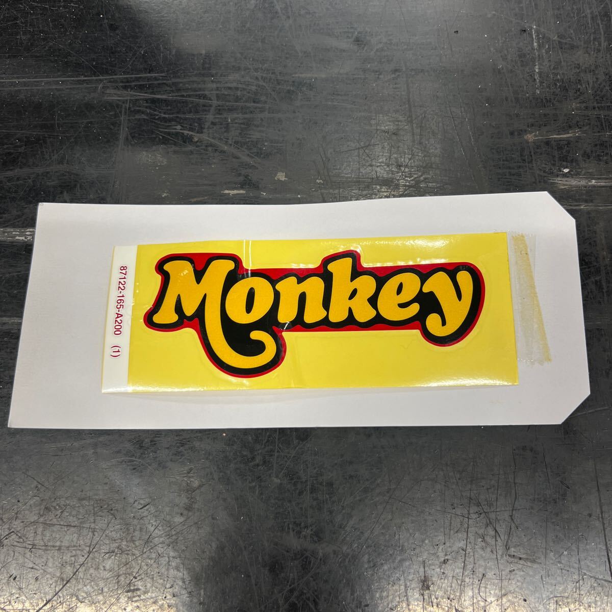 ☆希少 純正 タンクデカール キャンディルビーレッド モンキー MONKEY ホンダ HONDA(2001年 BA-AB27 エンブレム シール ステッカー 赤)拍卖