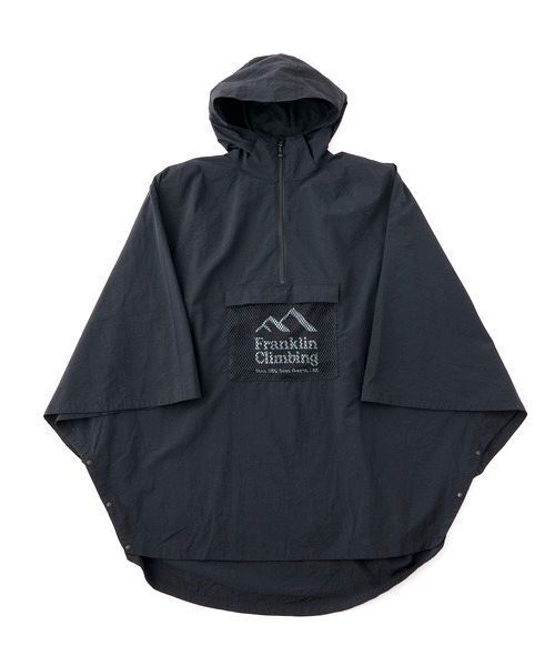 ★新品【Franklin Climbing】レイン ポンチョ 【GO OUT 掲載】ブラック7M拍卖