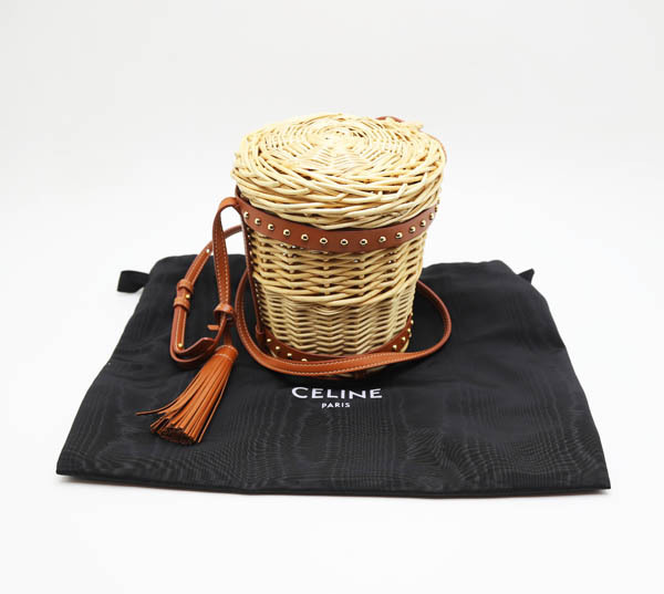 中古品 セリーヌ ミニバケットバッグ クラシックバニエ  192872CJC拍卖