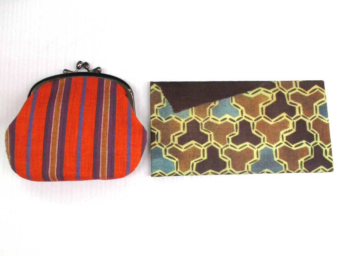 ★ 97449 懐紙入 財布がま口 ゼムリア紙製品3 懐紙入サイズ 幅19.3 × 高さ10㎝ 財布サイズ 14 × 12.5㎝ 未使用 ★拍卖