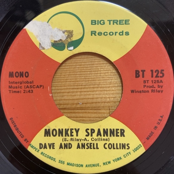 DAVE AND ANSELL COLLINS MONKEY SPANNER 45's 7インチ拍卖