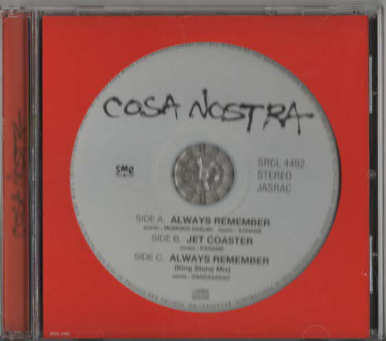 ★COSA NOSTRA コーザ・ノストラ|ALWAYS REMEMBER/JET COASTER|シングル|初回限定盤|SRCL-4492|1999/04/29拍卖