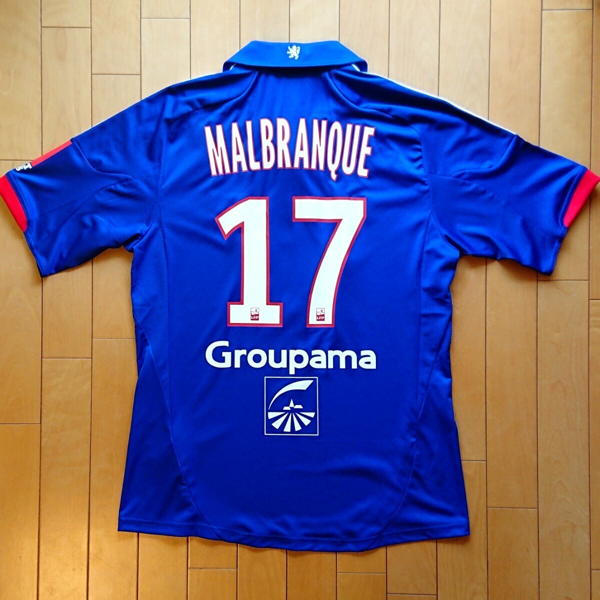 【中古品】adidas アディダス リーグアン オリンピック・リヨン 2012-13 アウェイユニフォーム Mサイズ MALBRANQUE #17 フルスポンサー仕様拍卖