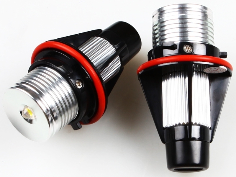 BMW用 E39 後期E60 E63 E83 X3LED 3Wエンジェルアイ イカリング キャンセラー付 ヘッドライト フォグランプ拍卖