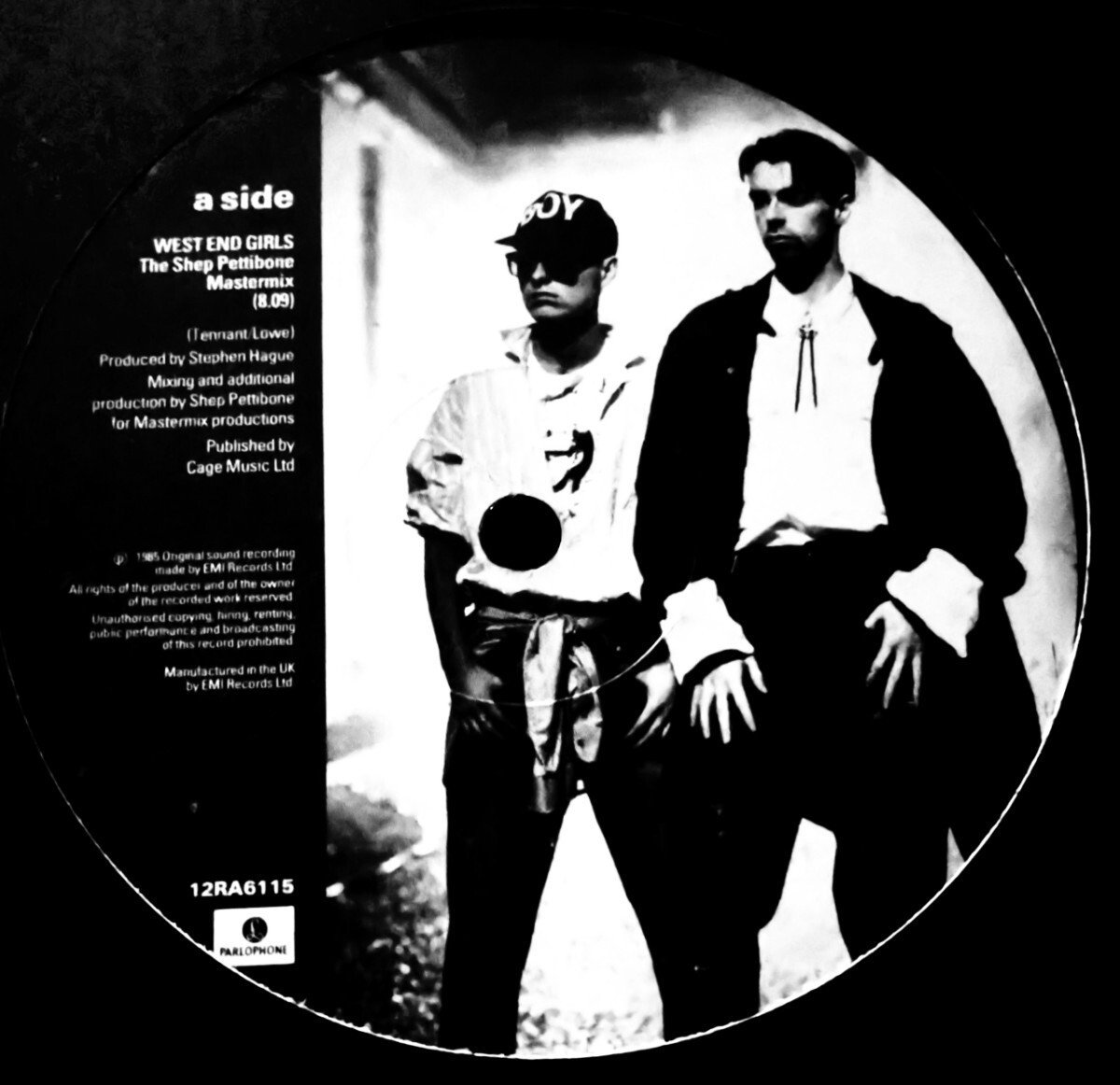 【激レア】Pet Shop Boys - West End Girls Shep Pettibone Master mix 最初期穴開きジャケット盤拍卖