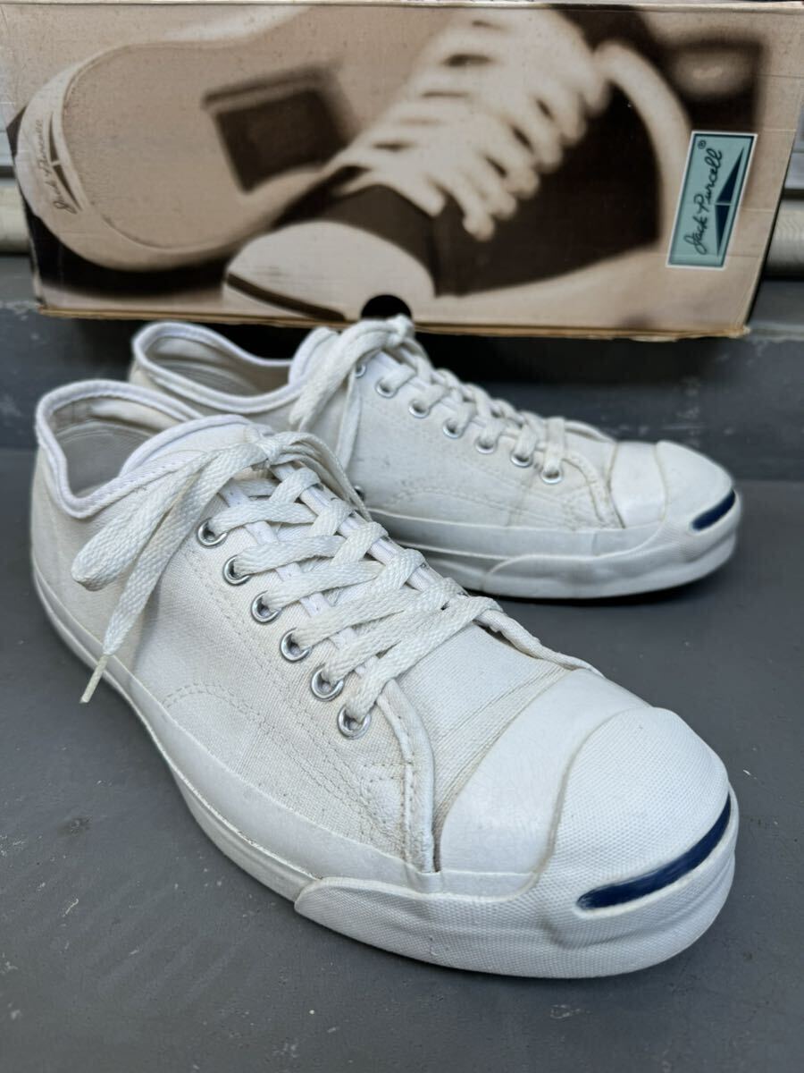 90s ヴィンテージ コンバース ジャックパーセル USA製 US9 箱付 vintage converse jackpurcell made in usa拍卖