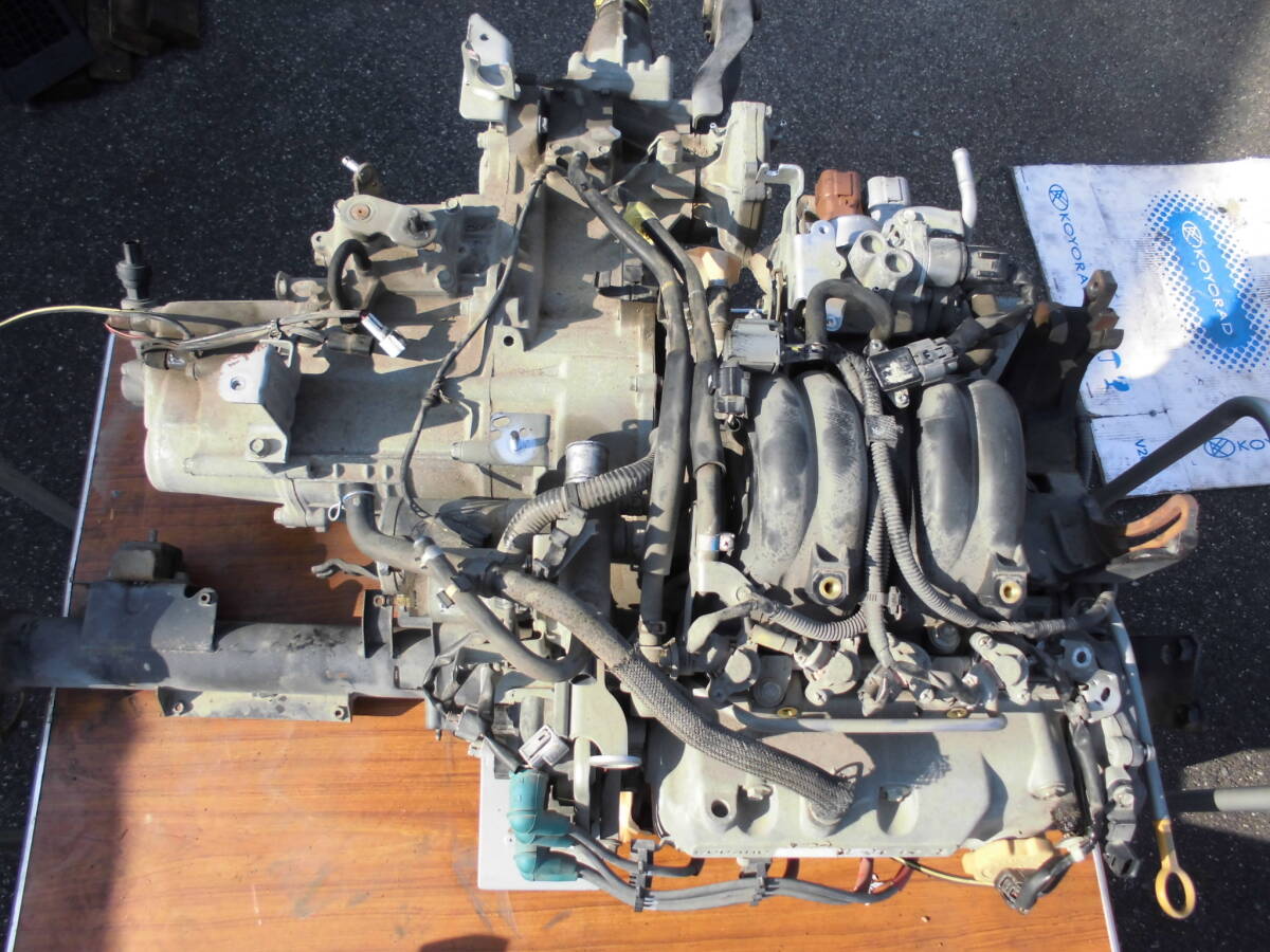 サンバー EBD-TT2 エンジン ASSY + 4WD 5速トランスミッション拍卖