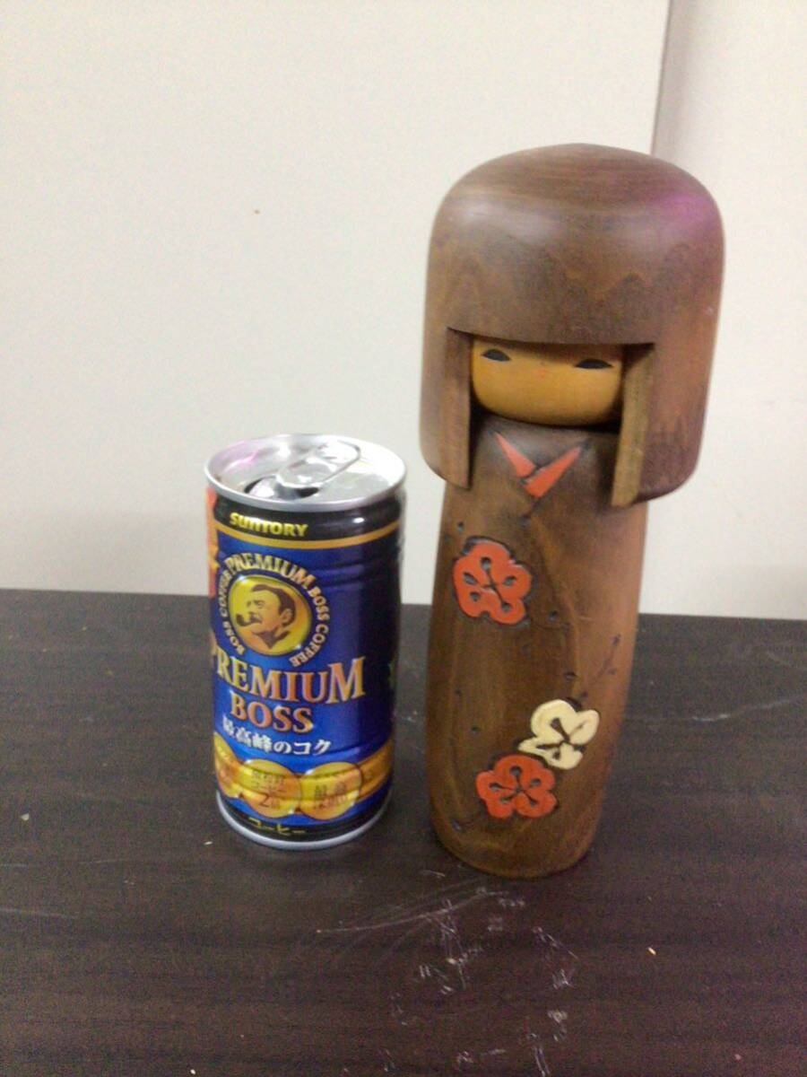 YS5302 伝統こけし 高さ約18cm 作者不明 伝統工芸 郷土玩具 置物 コレクター蔵出し 民芸品 木製人形 お60拍卖