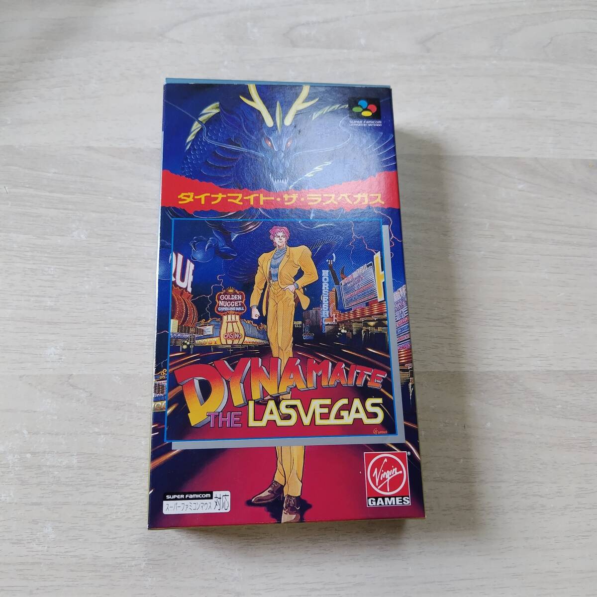 ◯ソフトと説明書無し 美品! SFC ダイナマイト・ザ・ラスベガス  箱のみ 何本でも同梱OK◯拍卖