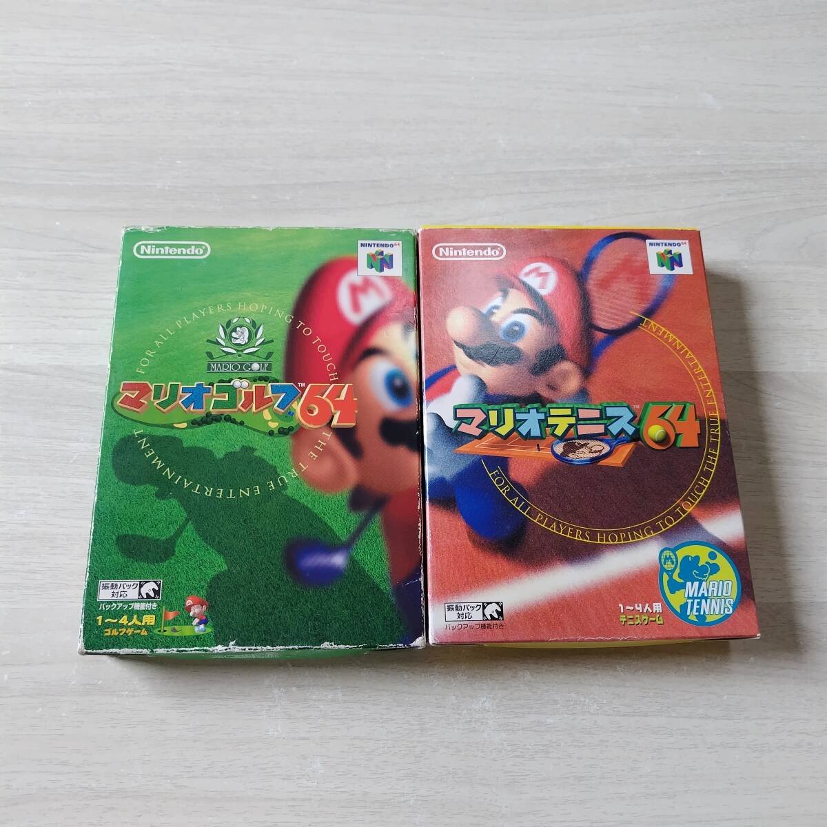 ◯N64 マリオテニス64 マリオゴルフ64  箱説付き  何本でも同梱OK◯拍卖