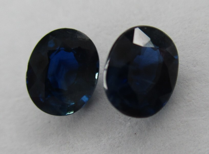 J-294 サファイア ルース 宝石 0.3ct×2個拍卖