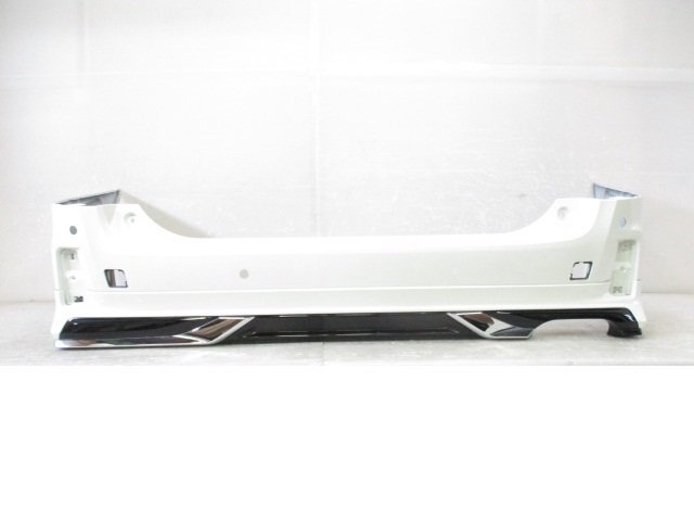 【即決有】 アルファード S ヴェルファイア Z AGH30W 後期 純正 リア バンパー モデリスタ スポイラー 白 52159-58190 (B039512)拍卖