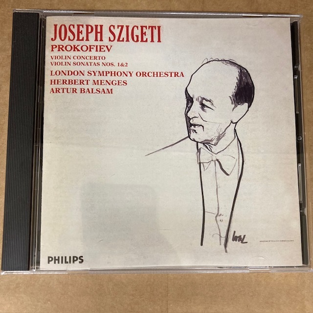 プロコフィエフ ヴァイオリン協奏曲 ヴァイオリン・ソナタ PHCP-20290 国内盤 シゲティ 拍卖