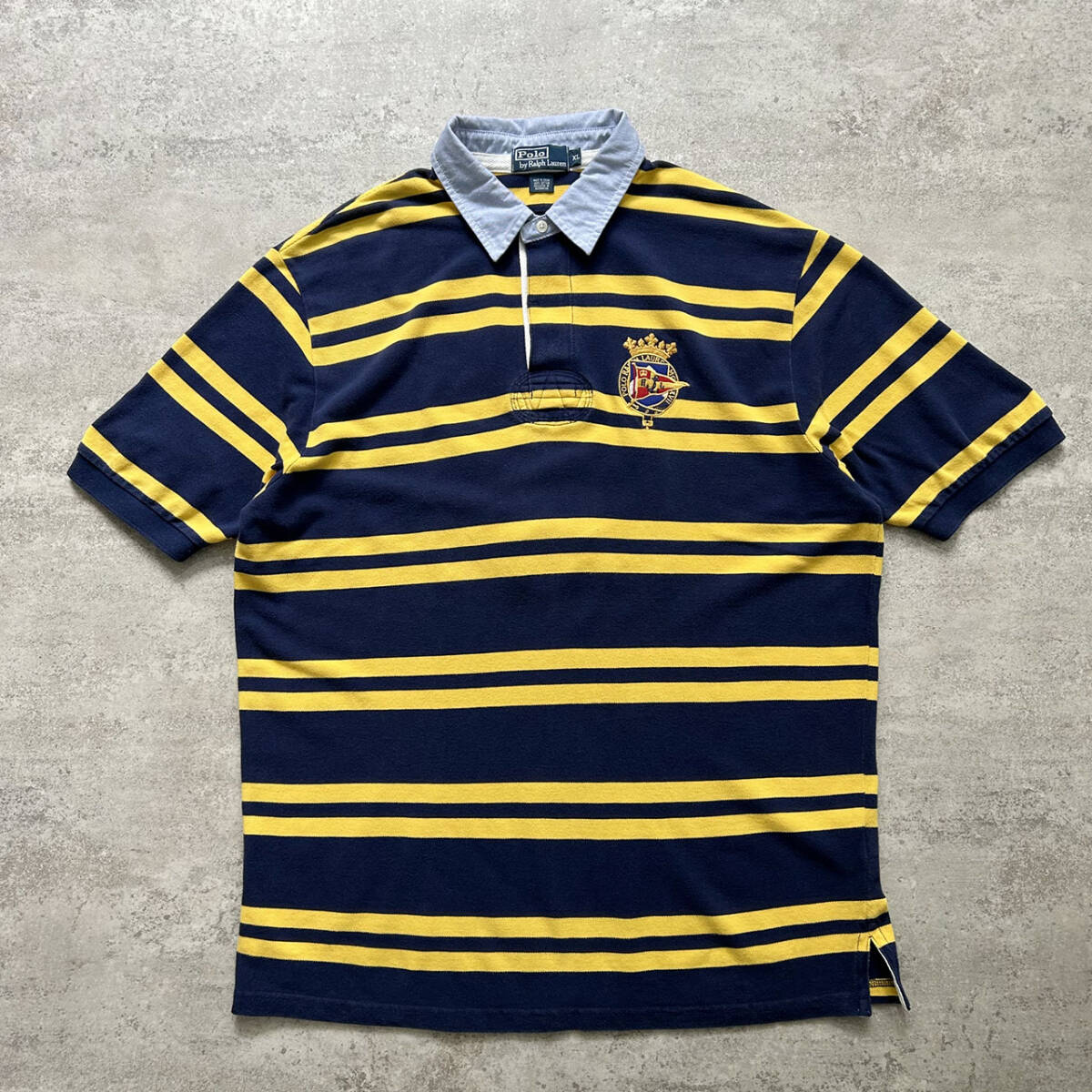 00s ポロラルフローレン ポロラルフローレン ストライプ ポロシャツ サイズ XL拍卖
