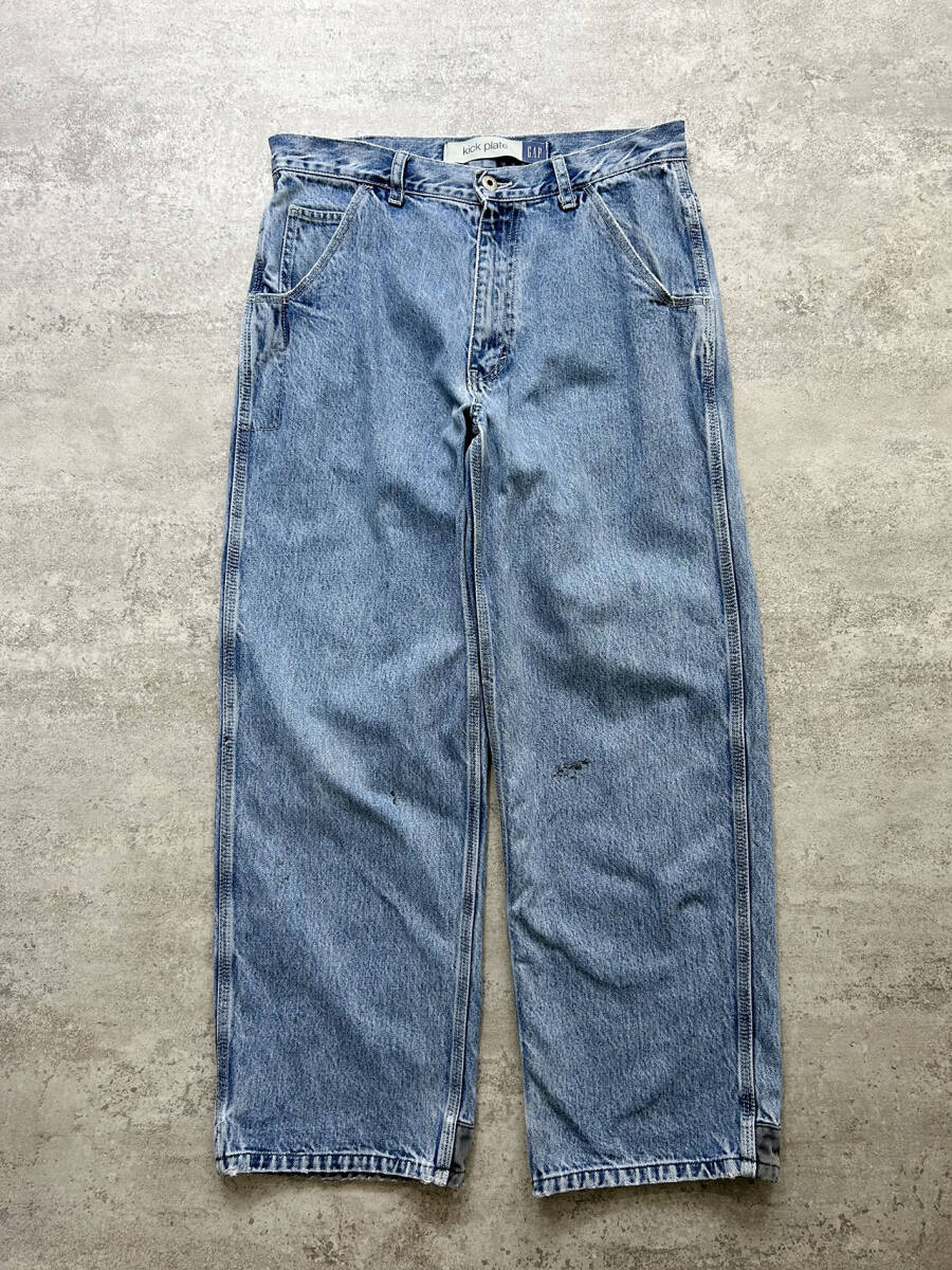 00s ギャップ キックプレート デニム パンツ サイズ 32 x 30拍卖