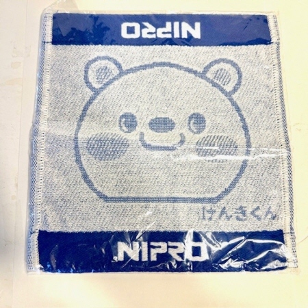 即決!非売品☆ニプロ「げんきくん」タオルハンカチ(今治タオル)拍卖