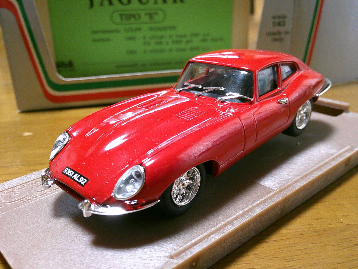 BOXモデル 1/43 「 ジャガーEタイプ クーペ 」 レッド ・送料 500円(レターパック発送)拍卖